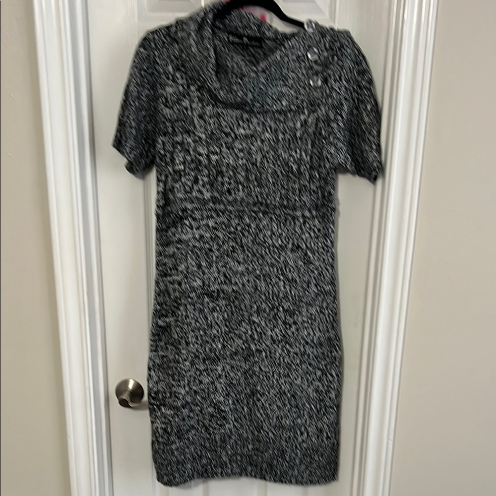 Gray Knit Dress